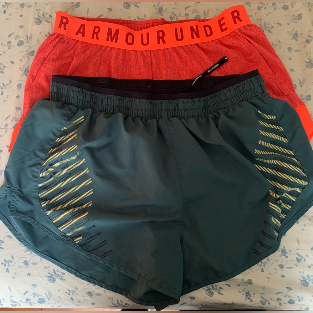 Running shorts bundle Nike + under armour